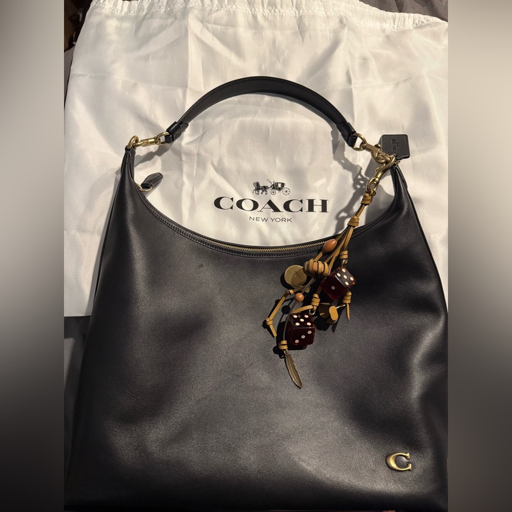 Coach Juliet 38 hobo w/ coach bag charm